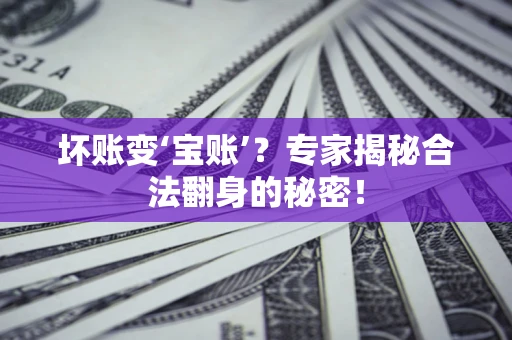 北京坏账变‘宝账’？专家揭秘合法翻身的秘密！