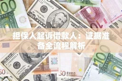 北京担保人起诉借款人：证据准备全流程解析