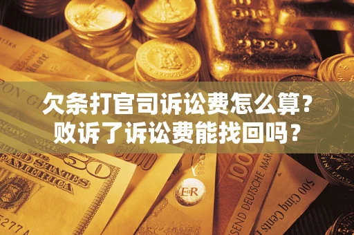 北京欠条打官司诉讼费怎么算？败诉了诉讼费能找回吗？