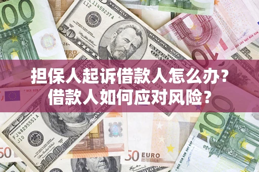 北京担保人起诉借款人怎么办？借款人如何应对风险？
