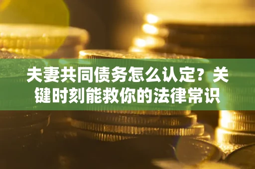 北京夫妻共同债务怎么认定？关键时刻能救你的法律常识