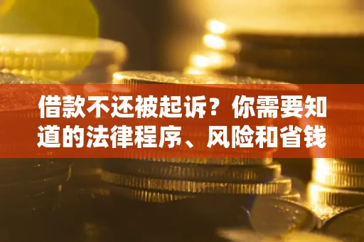 北京借款不还被起诉？你需要知道的法律程序、风险和省钱技巧
