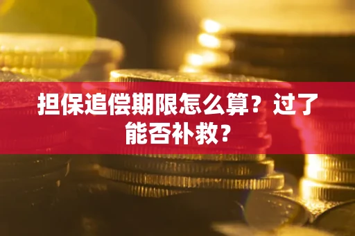 北京担保追偿期限怎么算？过了能否补救？